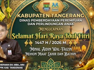 DPPPA Kabupaten Tangerang Mengucapkan Selamat Hari Raya Idul Fitri 1447 H
