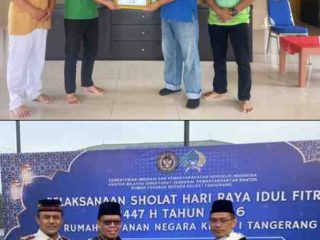 Ditjenpas Berikan Penghargaan kepada Mitra Pembinaan Rohani di Rutan Kelas I Tangerang