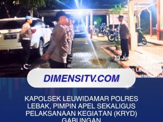 Kapolsek Leuwidamar Polres Lebak, Pimpin Apel Sekaligus Pelaksanaan Kegiatan (KRYD) Gabungan