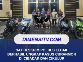 Sat Reskrim Polres Lebak berhasil Ungkap Kasus Curanmor di Cibadak dan Cikulur