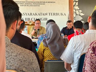 Perkuat Pelaksanaan Tugas dan Fungsi, Kepala Rutan Kelas I Tangerang Ikuti Pengarahan Direktur Pelayanan Tahanan dan Anak