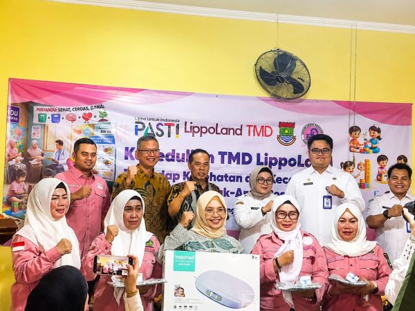 Peduli Anak, TMD LippoLand dan Anggota DPRD Kabupaten & Provinsi Banten Dukung Kegiatan Posyandu di Curug
