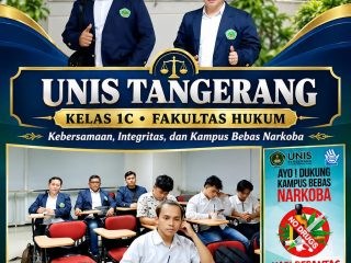 ​Suarakan Penolakan Narkoba, Mahasiswa Hukum Unis Tangerang Ajak Generasi Muda Bersatu